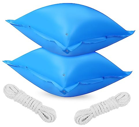 2 Stück Poolkissen mit Seil Dicke für Winterabdeckung aus PVC