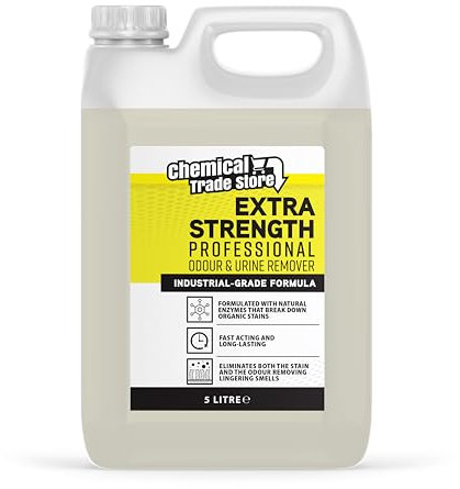 Chemical Trade Store - Professional Odour & Urine Remover 5L - Enzyme-Based Cleaner for Pet & Household Smells - Eliminates Stains & Bad Odours from Carpets, Upholstery & Hard Floors