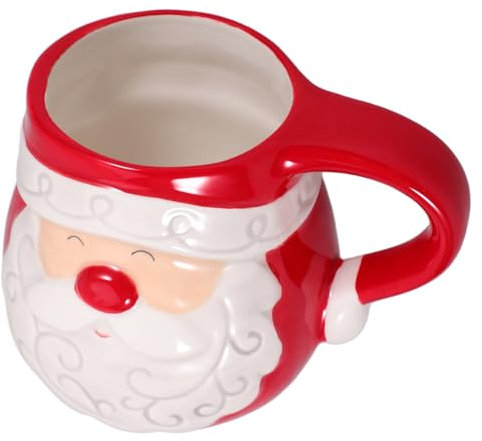 Cabilock Mug Céramique Vintage de Noël Design de Père Noël Tasse Décorative pour Maison pour Boissons Généreuse