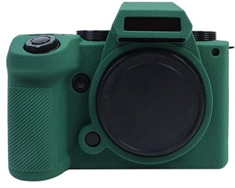 for Panasonic LUMIX DC-S5 II/DC-S5M2GK Camera Case,Silicone Rubber Camera Housing Protective Cover Case for Panasonic LUMIX DC-S5 II/DC-S5M2GK (Green)