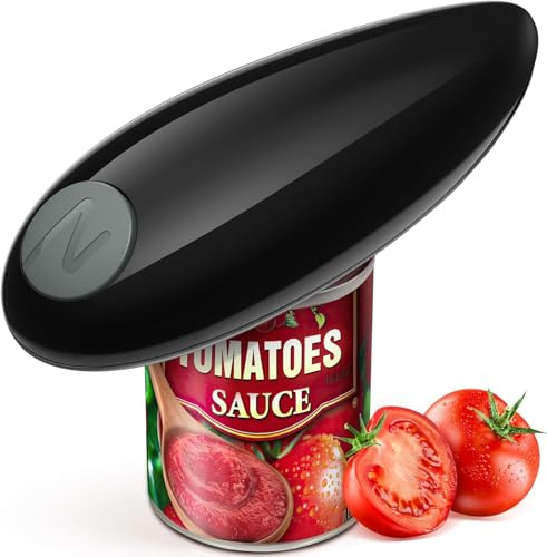 Electric Can Opener, One Touch Button Automatic Can Opener No Sharp Edges and Without Hurting Hands, Electric Tin Openers for Arthritic Hands and Can Be Easily Opened for Kitchen