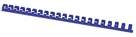Lot de 100 peignes de reliure A4 14 mm (115 feuilles) Bleu/Présentation/Anneaux de type 21/Kind-Spiral/Matériau/Plastique/Couleur-Bleu/Format A4/Taille 14 mm