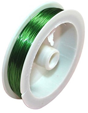Rosenice - Filo di ferro per gioielli, 0,5 mm, per fai da te, colore verde