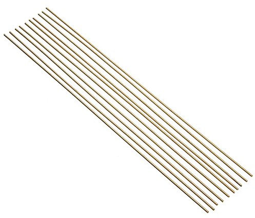 EsportsMJJ 10Pcs 1.6mm x 250mm HS221 Brass Welding Rods Brass Brazing Rods
