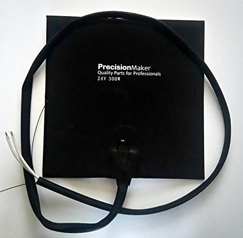 3D Printer Silicone Heated Bed - 24v heat plates - Multiple Sizes (300mm x 300mm)