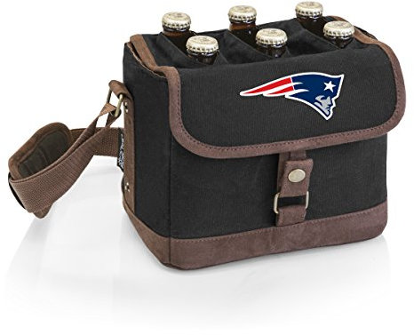 PICNIC TIME NFL New England Patriots 6-Bottle Insulated Beer Caddy with Integrated Bottle Opener