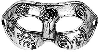 Maskarade Masque Loup Chic avec Rose Noire