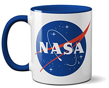 Taza de la Agencia Espacial Americana – Astronauta Aeronáutica Planetas inspirada Merch Merchandising Nerdy Geek Regalos Idea Regalo Cumpleaños Navidad Cerámica Café Té (Taza Prime)