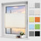 Homland Plissee ohne Bohren Klemmfix Creme 130 x 100 cm(LxB), Plissees für Fenster und Tür, Jalousie Easyfix Plisseerollo mit Klemmträger Sonnenschutz und Sichtschutz lichtdurchlässig Rollo