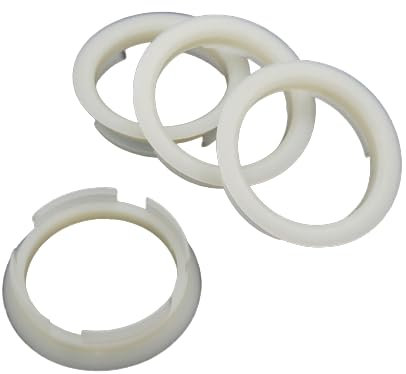 KONIKON 4X Zentrierringe 63,4 x 56,10 mm Transparent Felgenringe Adapterringe für Verschiedene Felgen passend für Renault Skoda Mini Honda Opel FIAT Daewoo