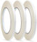 ZTMY 3 Rolls Double Sided Tape Adhensive Sticky Tapes for DIY Craft,Gift,Photos,Documents,Wallpaper,Card Making-6mm(1/4 inch) Wide and 15m Long