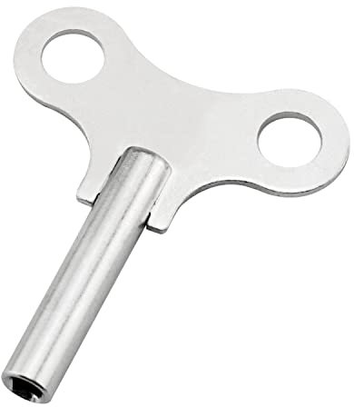 Ruiwaer Uhr Aufziehschlüssel Holz Uhr Schlüssel Metall Uhr Schlüssel Stabil Uhr Werkzeug Aufzug Kette Reparatur Werkzeug Uhr Zubehör Silber