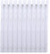 DOITEM 10pcs 20cm/8 Inch Multicolor Nylon Coil Cerniere per Cucire e Artigianato, Bianco