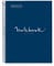 Miquelrius - Notizbuch A4 Punkte Notebook, 1 farbiger Streifen, 80 Blatt liniert mit Punkten (Dots), Papier 90 g/m² mikroperforiert mit 4 Bohrungen für 4 Ringe, Einband aus Karton, Farbe Marineblau