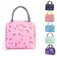 Hillylolly Bolsa Almuerzo Pequeña, Bolsa Almuerzo Termica Pequeña, Bolsa Almuerzo Trabajo Mujer, Bolsa Refrigeradora Trabajo, Portátil y lleno de Diversión Infantil (Rosa)