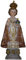 dekoprojekt Heiligenfigur Prager Jesuskind, Roter Umhang 23,2 cm