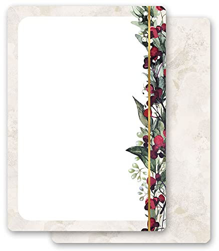 Motivpapier Weihnachten MISTELZWEIGE - DIN A5 Format 250 Blatt
