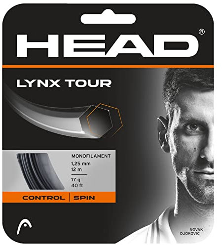 HEAD Lynx Tour - Set di corde da tennis, unisex, per adulti, colore: nero, 17