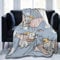 Decke für Dumbo, weiche, leichte Plüsch-Flanell-Fleece-Decke mit Cartoon-Druckmuster für Couch, Sofa, Bett, Reisen, ganzjährig, Dekorationsdecke für Baby, Kinder, Jungen, Mädchen, 101,6 x 127,6 cm