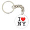 Porte clé badge I LOVE NY NEW YORK AMERICA AMÉRIQUE personnalisé collection