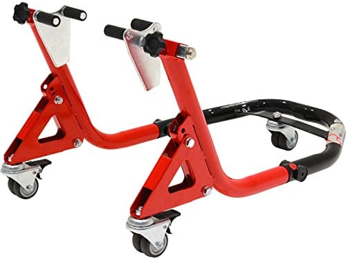 Black Pro Range B5400 Front Dolly Motorcycle Paddock Stand
