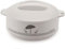 Insulated Casserole HotPot Thermal Serving Bowl Keeps Food Hot or Cold for Long hours, Outer Body of Plastic Inside Body of Stainless Steel, Capacity 2000ml (White)