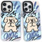 SharkProten Case for iPhone 13 Pro Max Phone Case Cover Holographic Laser Bling Kawaii Pattern TPU PC Shockproof Anti-Scratch Bumper Phone Shell for Women Girls Female Femininity 6.7 Inch