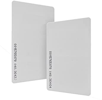 AOAMZ 10pcs 125kHz RFID Näherungs-ID Smart Card Label 0.8mm dick TK4100/EM4100/EM4200 Access Control System Read Only Karte, Schlüsselkarte