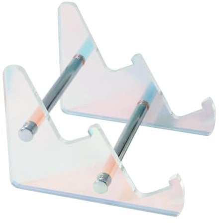 Raxove Mechanical Keyboard Stand, Keyboard Holder for Desk, Keyboard Supporting Rack, Acrylic Mechanical Keyboard Storage Stand with 3-Tiers for Holidays