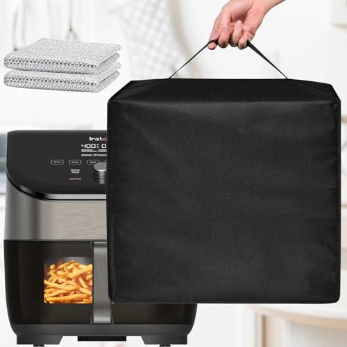 lasesasies Air Fryer Lid, Waterproof And Dustproof Cover, Suitable for Instant Vortex Plus 6QT, Compatible with Instant Vortex Plus 6QT, Nuwave Brio 15.5QT, Electric Rotary Oven