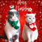 QeeFop Weihnachten Haustier Schal Plüsch Haustier Weihnachtsmütze Verstellbare Weihnachten Hund Katze Schal Kostüm Outfit für Weihnachts Dekoration für Kleine Mittlere Haustiere