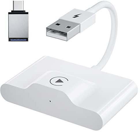 CarPlay Wireless Adapter, für Wired Apple CarPlay Wireless Adapter, Kompatibel mit Autos ab 2016 & iPhone iOS 10+