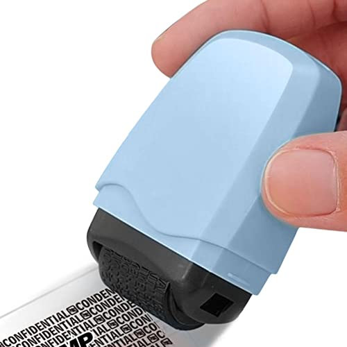 Tampon à Rouleau de Protection Contre le Vol d'Identité - Encreur de Sécurité Confidentiel | Protection de la Vie Privée pour Couvrir les Informations Personnelles, Portable
