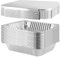HEIYUET 25 Stück 3500 ml Aluschalen mit Deckel groß, 32 x 26 x 6 cm Alu Grillschalen Aluminiumfolie Schalen, Alu Tropfschalen Aluminium Behälter zum Backen, Picknick, Kochen