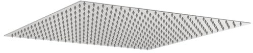 vidaXL Pomme de douche pluie acier inoxydable 304 50x50 cm carrée, pommeau de douche à effet pluie, pommeau de bain, pièce de douche