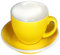 GBZIJIE Kaffeetassen,Tassen Set 300 ml Bunte Dicke Körper Cappuccino Tassen und Untertassen, Keramik Kaffeetasse Untertasse(2Matte)
