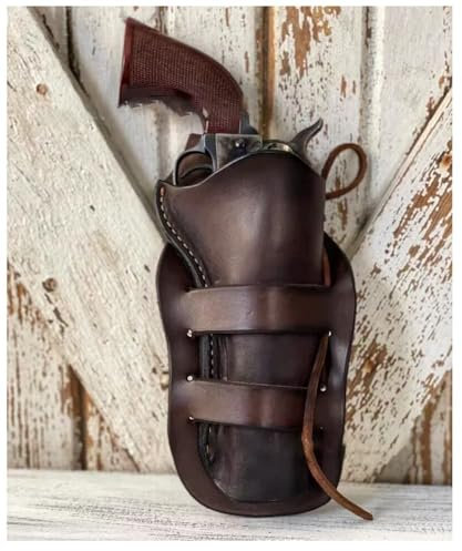 HUTRADE Mittelalter Vintage Revolverholster, Steampunk PU-Leder Pistolenholster Western Cowboy Revolver Tasche Halloween Pirate Captain Cosplay Kostüm Zubehör