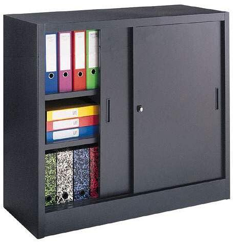 Armoire portes coulissantes grande largeur 105 x 120 cm (Anthracite)