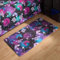 OHS Kids Gaming Rug, Super Soft Durable Vibrant Neon Design Non-Slip Washable Bedroom Rug Comfortable Play Mat for Play Rooms Gaming Rooms, 65x120cm - Purple/Black