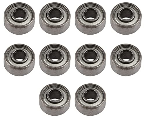 KooingTech 10 Stücke Mini Kugellager, 693ZZ Kugellager, Lager Miniatur, Miniatur Doppel Schild Lager Rillenkugellager(3x8x4mm)
