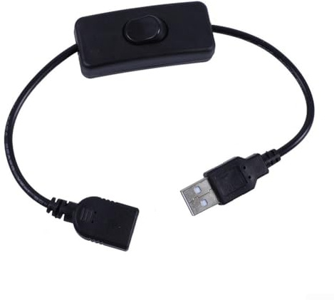 Cable de interruptor USB de tira de luz para instalación con sensores de cuerpo humano (negro)