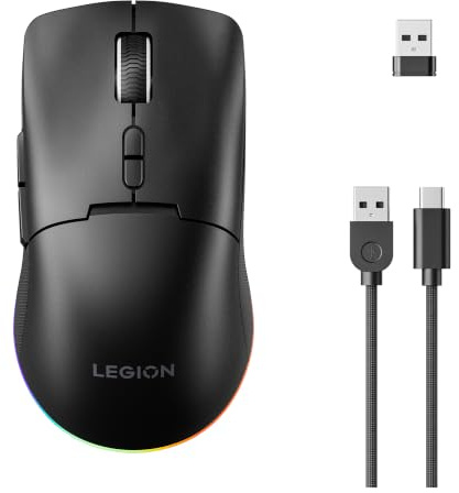 Lenovo Legion M220 - Mouse da gioco wireless, colori RGB