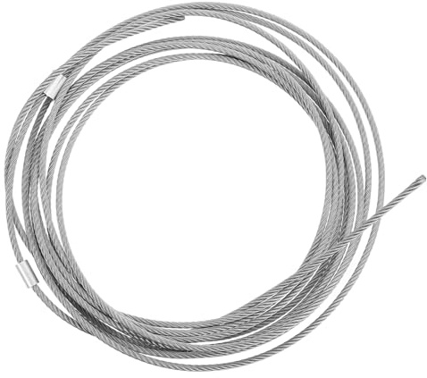 OATIPHO Câble de Porte de Garage Sectionnelle en Acier Argenté, Câble en Acier Fiable et Résistant, Pièce de Porte de Garage pour Scénarios de Levage et Abaissement