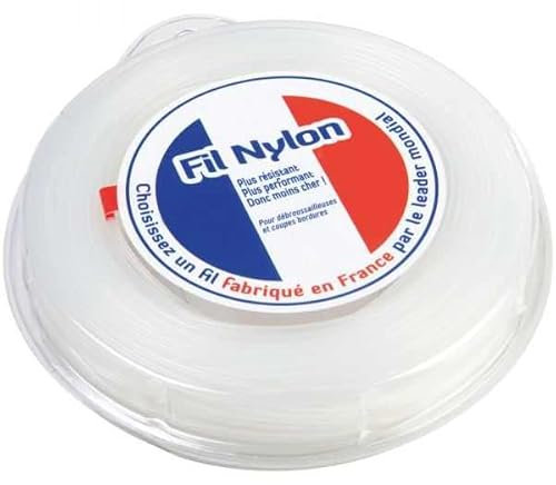 Matijardin - Fil nylon 1,2 mm x 15 m Rond Blanc Blister.