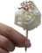 Fouriding Bräutigam Anstecknadel Boutonniere Boutonnièr Braut Blumen Corsage Brosche Hochzeitsanstecker der Männer für Herren Hochzeit Anzug Bankett Partei Packung mit 2 Stück