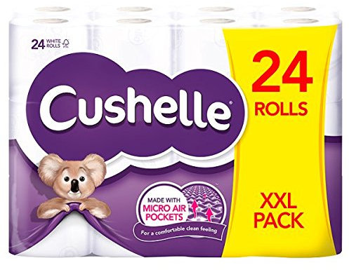 Cushelle XXL 24 Rolls of Toilet Paper (Pack of 24 Rolls)