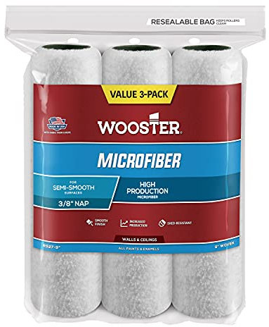 Wooster Pinsel R527 22,9 cm Mikrofaser 3/20,3 cm Nap Roller, 3 Stück