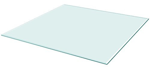 Festnight Glas Tischplatte 70 x 70 cm Glasplatte Ersatzteil Quadratisch Tischplatte aus Glas Transparent