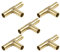 X Autohaux 5 Stück T-Stück Messing Schlauchverbinder 10mm für Luft, Wasser, Öl