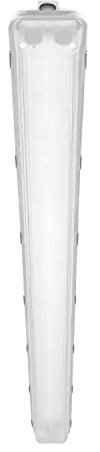 LEDVANCE Feuchtraumleuchte Gehäuse für 2xT8-LED-Lampen | aus robustem Plycarbonat (PC) grau, 120cm, geignet für SubstiTUBE EM/UN und SubstiTUBE Connected | DAMP PROOF HOUSING 1200 2x Lamp IP65